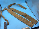 Original Pair of British Army 37 Pattern Khaki Canvas L-Straps - The Militaria Shop