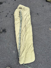 Load image into Gallery viewer, Original US Army Korea/Vietnam Era Sleeping Bag Mountain M1949 OD- Size Regular
