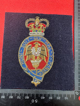 Load image into Gallery viewer, British Army Bullion Embroidered Blazer Badge - The Blues &amp; Royals
