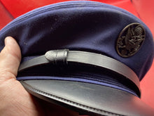 Load image into Gallery viewer, Original US Air Force Blue Peaked Cap with Front Badge - Size 58
