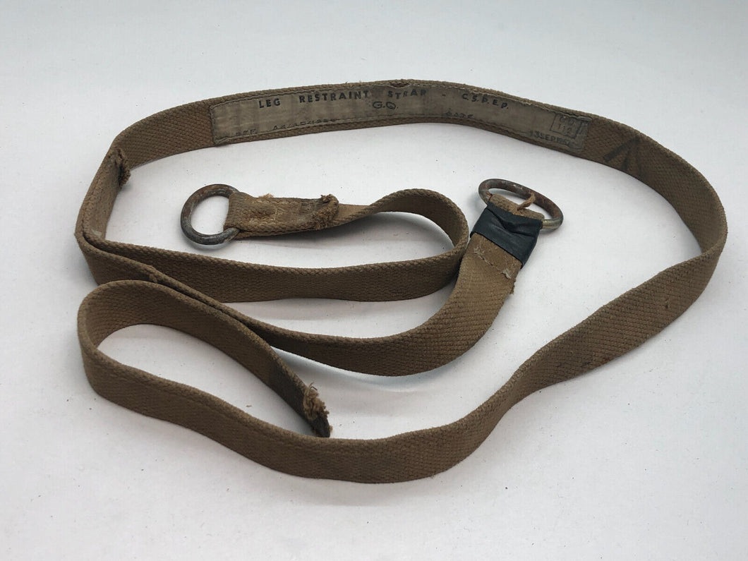 Original British Army Paratroopers Leg Restraint Strap - WW2 37 Pattern