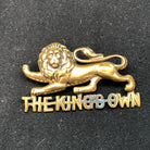 Genuine WW2 British Army Brass Cap Badge - King's Own Royal Regiment (Lancaster) - The Militaria Shop