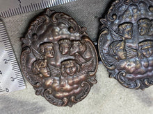 Load image into Gallery viewer, Interesting Art Neuvau Cherubs and Angles 2-Piece Belt Buckle
