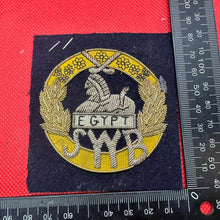 Load image into Gallery viewer, British Army Bullion Embroidered Blazer Badge - South West Borderers
