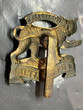 Load image into Gallery viewer, Original British Army WW1 Leicestershire Regiment Cap Badge
