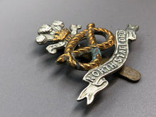 Load image into Gallery viewer, Original WW2 British Army North Stafford Regiment Cap Badge
