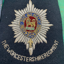 Load image into Gallery viewer, British Army Bullion Embroidered Blazer Badge - The Worcestershire Regiment
