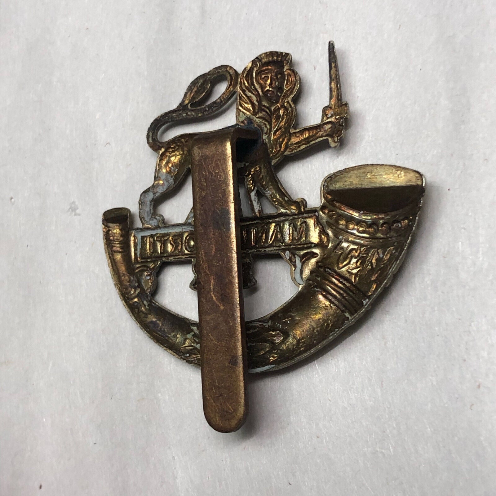 Original WW1 British Army Herefordshire Light Infantry Cap Badge - The Militaria Shop