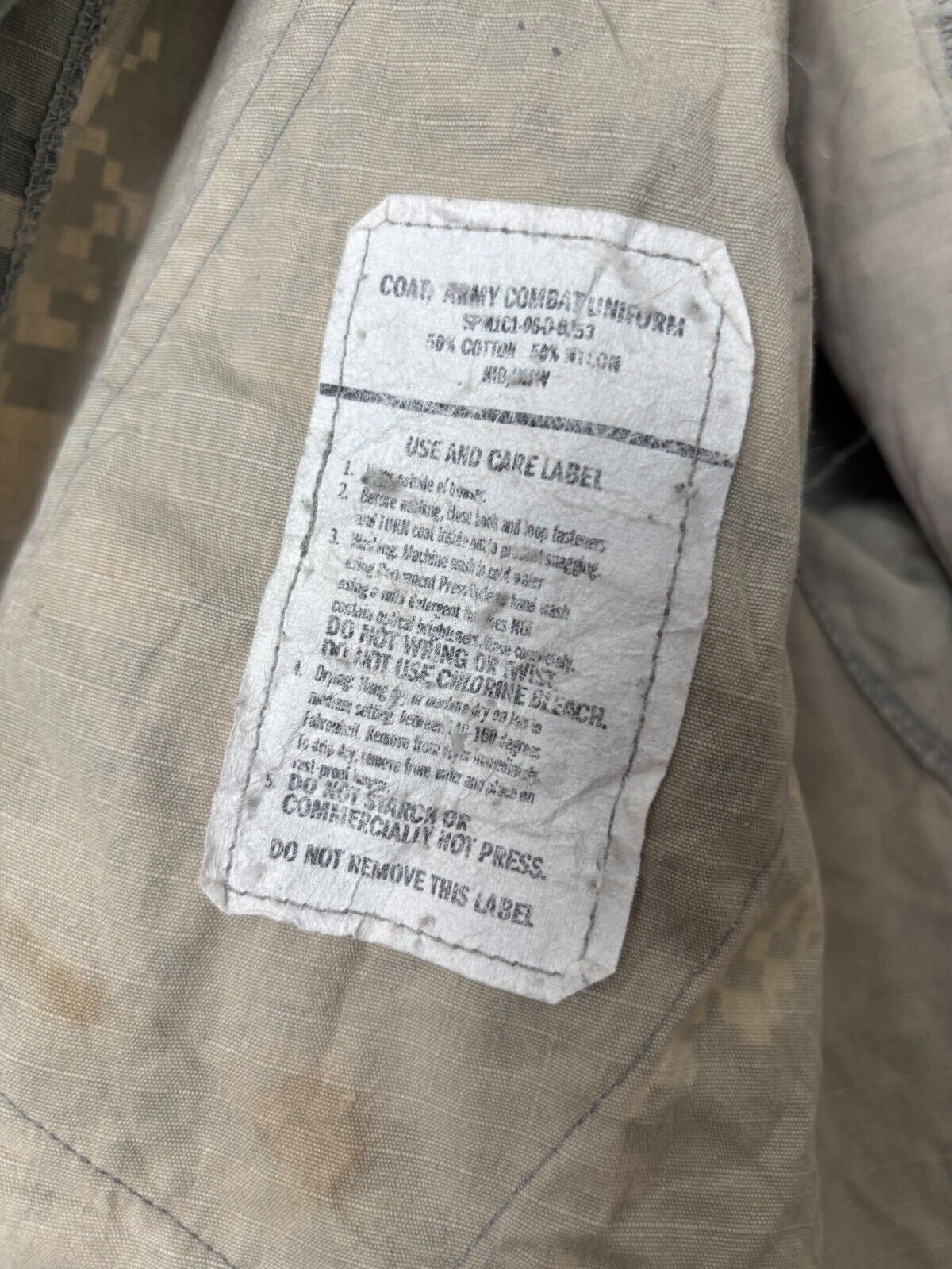 Surplus US Army ACU Combat Uniform Jacket-Small Regular - The Militaria Shop