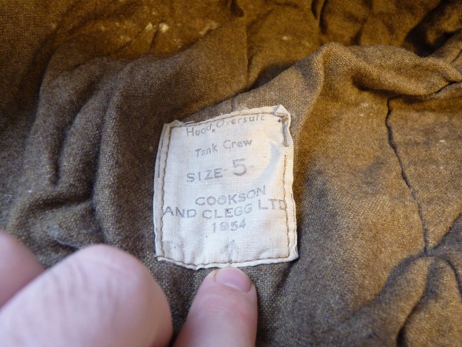 Original WW2 Pattern British Army Pixie Tank Suit Hood - The Militaria Shop