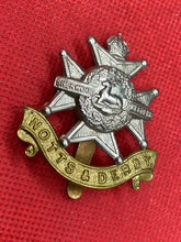 Load image into Gallery viewer, British Army Notts &amp; Derby Regiment Cap Badge
