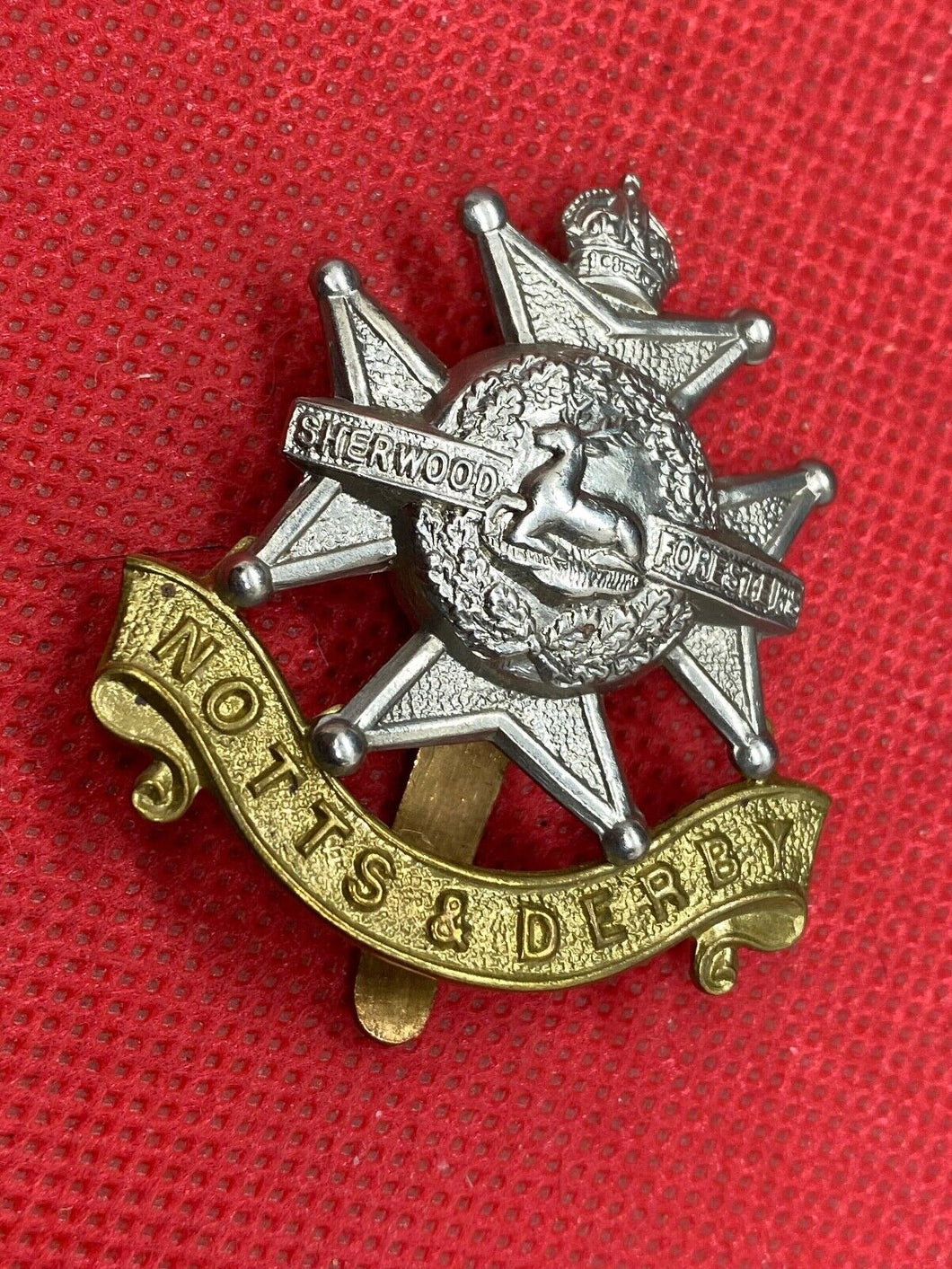 British Army Notts & Derby Regiment Cap Badge