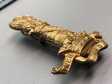 Load image into Gallery viewer, Original WW1 WW2 British Army 11th Hussars Cavalry Cap Badge
