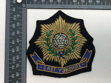 Load image into Gallery viewer, British Army Bullion Embroidered Blazer Badge - East Yorkshire

