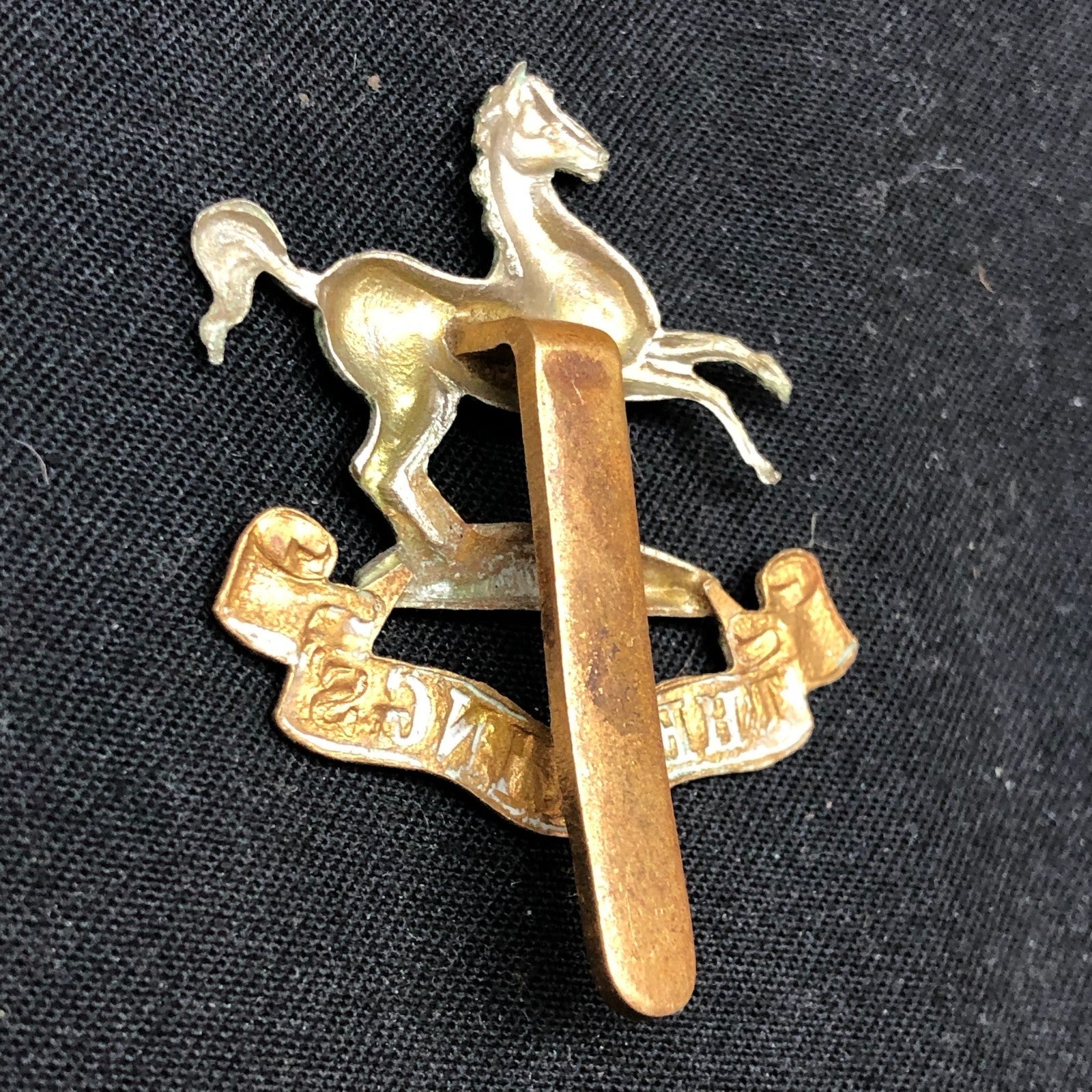 Genuine WW2 British Army Brass Cap Badge - King's Regiment (Liverpool) - The Militaria Shop
