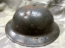 Load image into Gallery viewer, Original WW2 Mk2 British Home Front Civil Defence Helmet &amp; Liner Set
