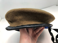 Charger l&#39;image dans la galerie, Genuine British Army Khaki Guards Regimental Beret Hat - Size 62cm
