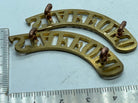 Original Pair of WW1 British Army Stafford Regiment Shoulder Titles - The Militaria Shop