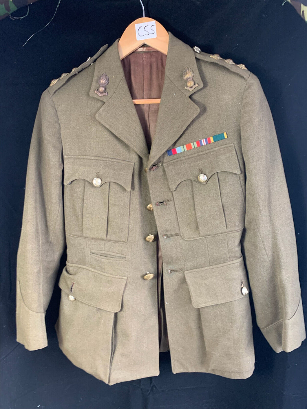 Original WW2 British Army REME Engineers Service Dress Jacket Captain Named