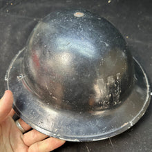 Load image into Gallery viewer, Original WW2 British Home Front CD Warden&#39;s ARP Helmet - With Liner &amp; Chinstrap
