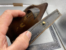 Load image into Gallery viewer, Original British Victorian Era Leather Dispatch Pouch with Brass Fittings
