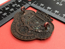 Load image into Gallery viewer, Original WW1 British Army Cap Badge - Lancashire Volunteers Wigan Corps
