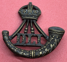 Load image into Gallery viewer, Original WW1 British Army Durham Light Infantry DLI Cap Badge
