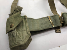 Load image into Gallery viewer, Original British Army WW2 37 Pattern Belt, Pouches &amp; Straps Set - 42&quot; Waist
