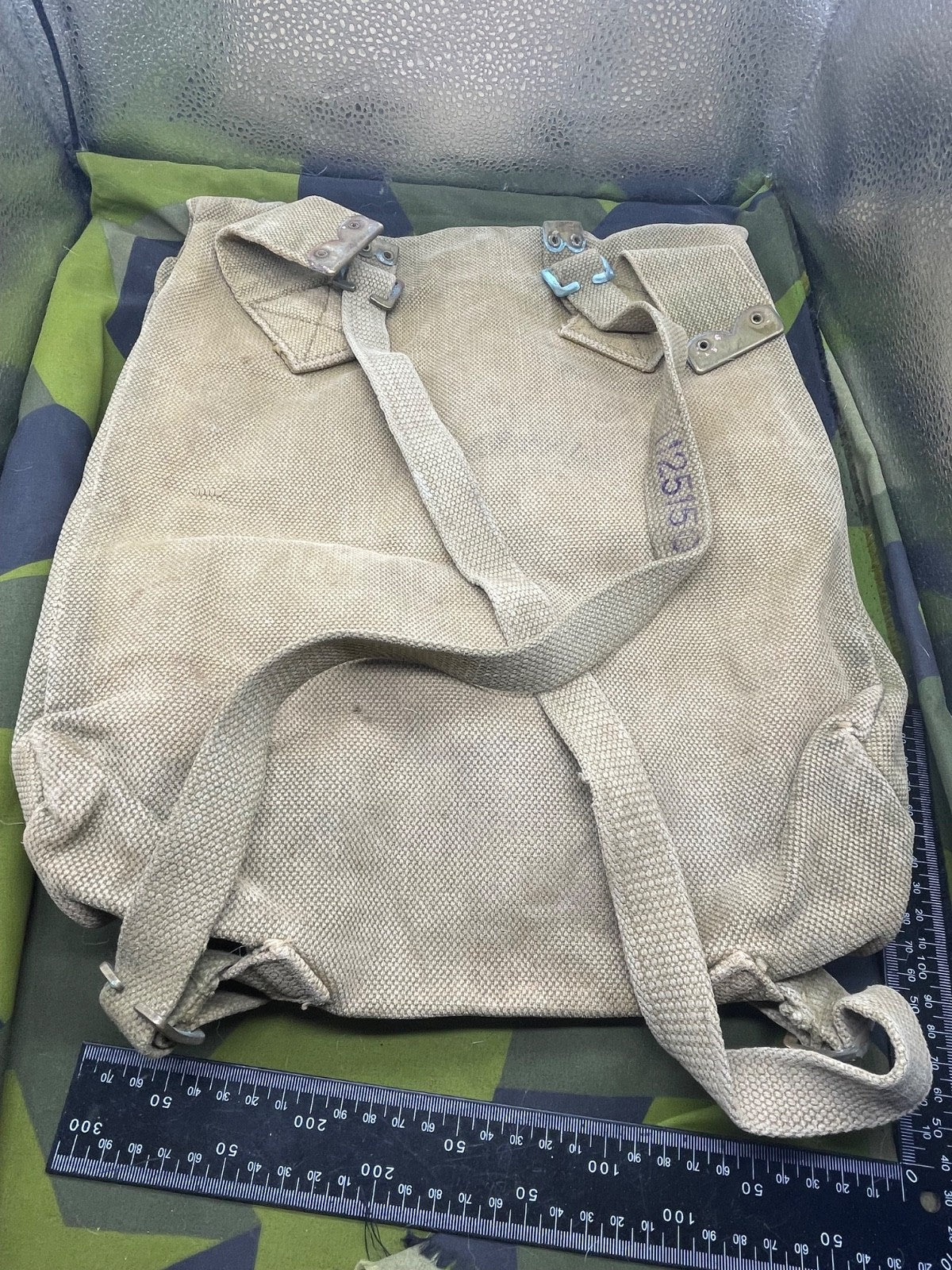 Original WW2 British Army Officer's 37 Pattern Large Pack with Carrying Handle - The Militaria Shop