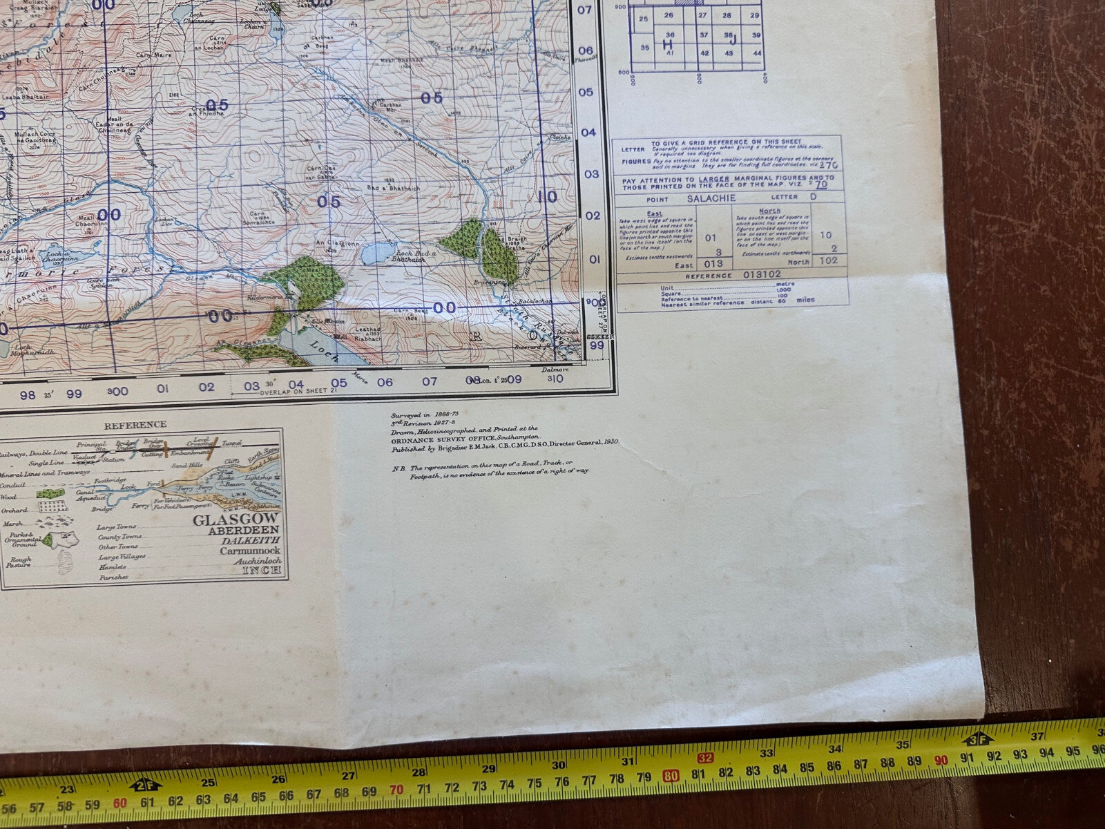 Original WW2 British Army GSGS Map of Scotland - Strath Oykell - The Militaria Shop