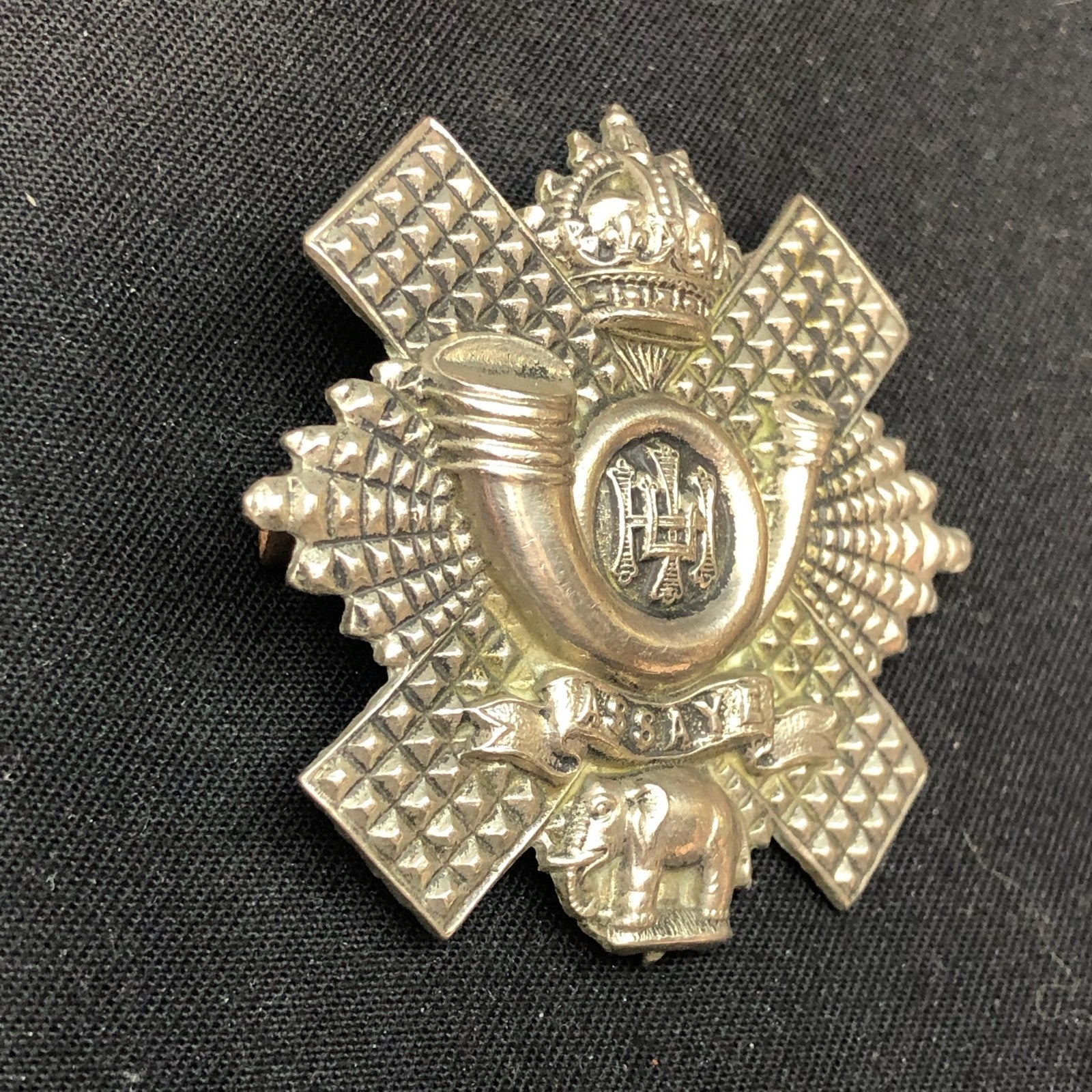 Original WW2 British Army Cap Badge - Highland Light Infantry - HLI - The Militaria Shop