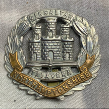 Load image into Gallery viewer, Original WW2 British Army Cap Badge - Northamptonshire Regiment
