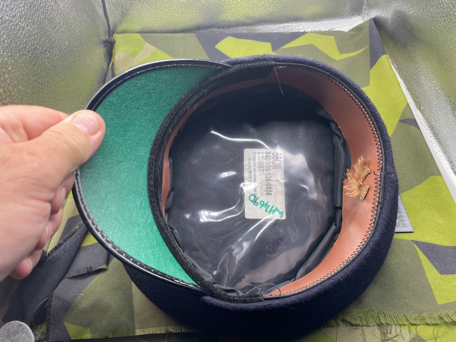 Genuine British Army Adjutant General's Corps Peaked Dress Cap - Size 56cm - The Militaria Shop