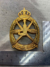 Load image into Gallery viewer, Original Oman Airforce Cap Badge in Gilt Metal with Rear Fixing Screws
