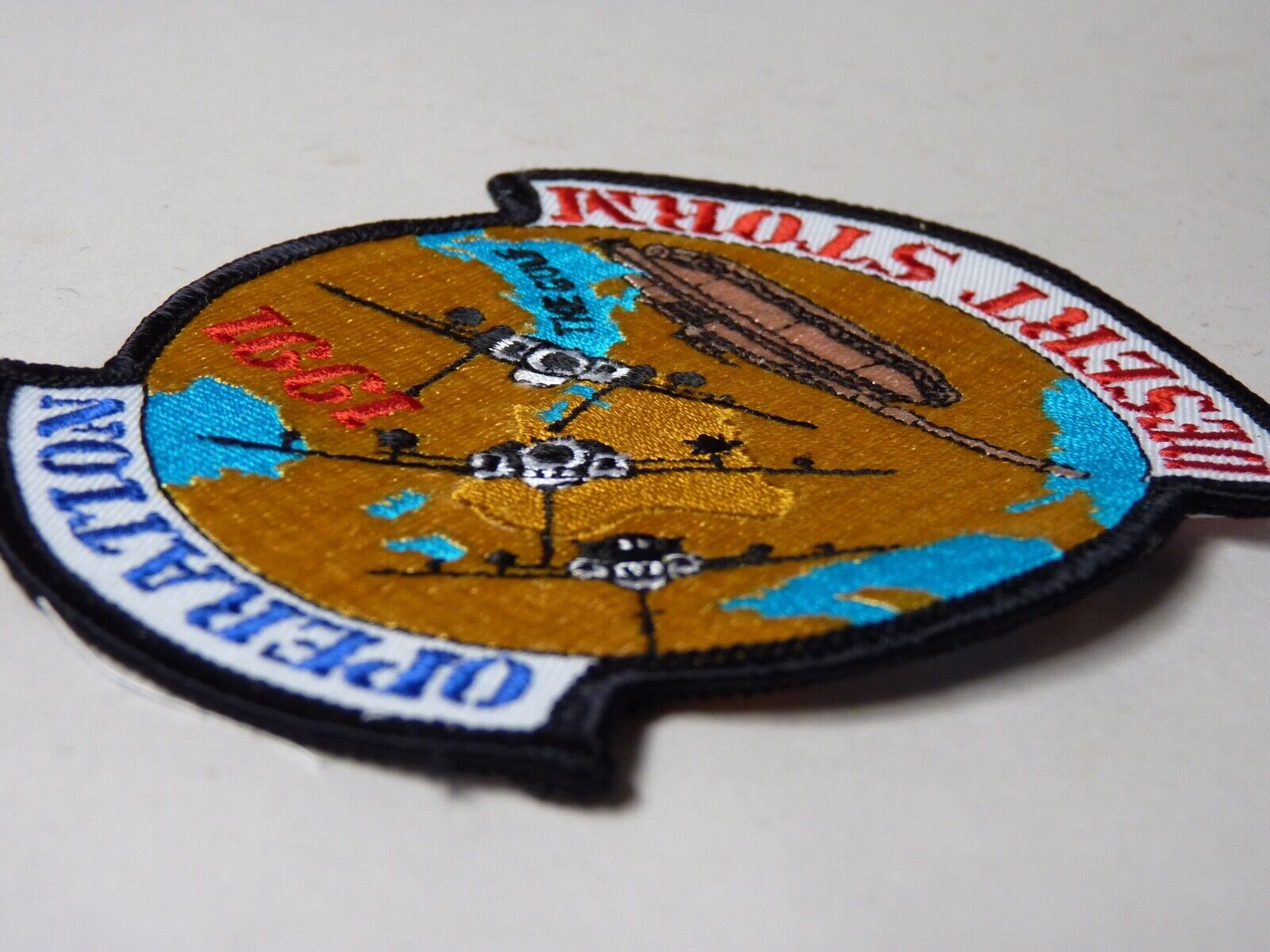 US Army / Air Force OPERATION DESERT STORM pilots / jacket badge / patch. Unworn - The Militaria Shop