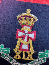 Load image into Gallery viewer, British Army Bullion Embroidered Blazer Badge - The Green Howards - King&#39;s Crown
