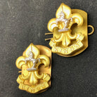 Original British Collar Badge Pair - King's Regiment - The Militaria Shop