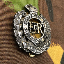 Load image into Gallery viewer, Genuine British Army Staybrite Cap Badge - Royal Engineers - The Militaria Shop
