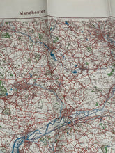 Load image into Gallery viewer, Original WW2 German Army Map of UK - Manchester / Liverpool / North West England
