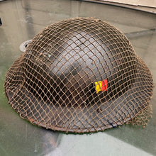 Lade das Bild in den Galerie-Viewer, Original Belgian Army Helmet - Ideal for WW2 British Reenactment - Brodie Style
