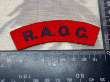 Load image into Gallery viewer, British Army - Royal Army Ordnance Corps RAOC Shoulder Title
