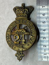 Load image into Gallery viewer, British Army Victorian Era 24th / 2nd Warwickshire Regiment Glengarry Badge
