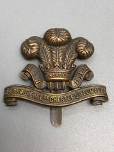 Load image into Gallery viewer, Original WW2 British Army The Cheshire Yeomanry (Earl of Chester&#39;s) Cap Badge
