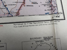 Load image into Gallery viewer, Original WW2 British Army / RAF Map Showing RAF Bases - Khartoum Africa
