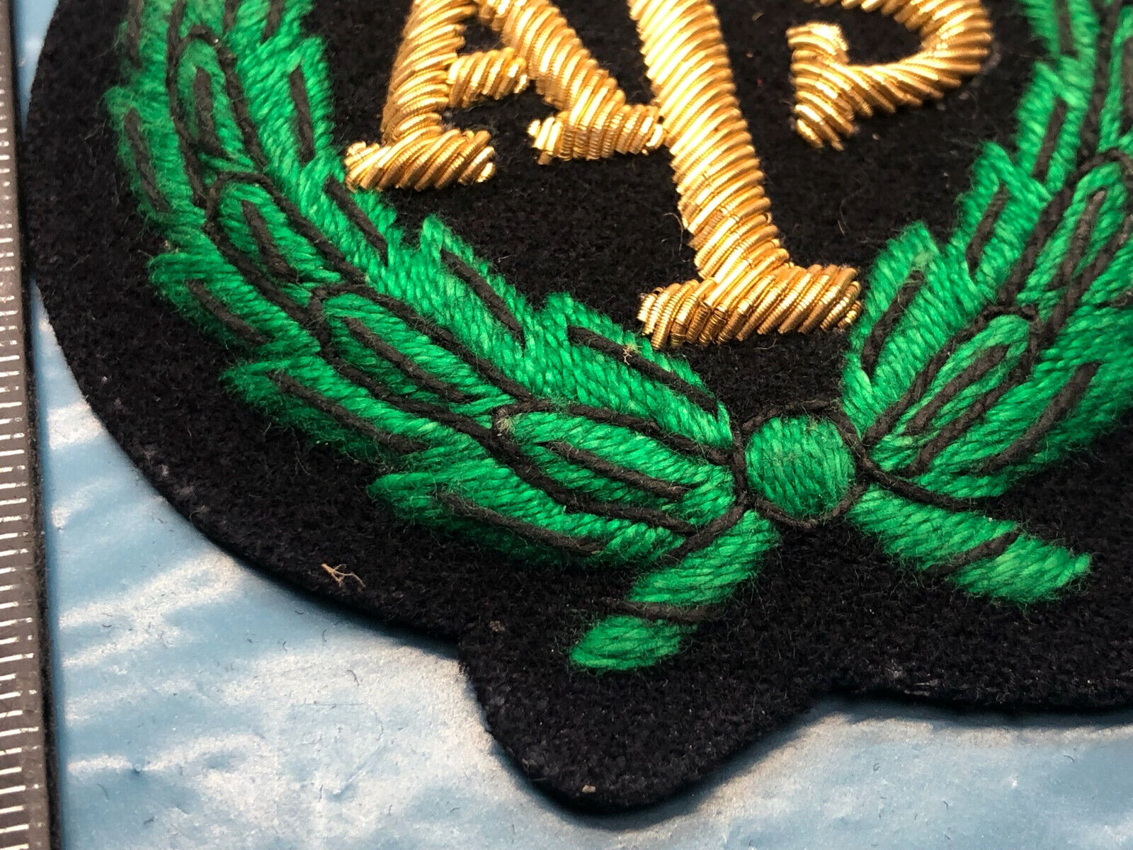 British Army Bullion Embroidered Blazer Badge - ATS Auxillary Territorial Servic - The Militaria Shop