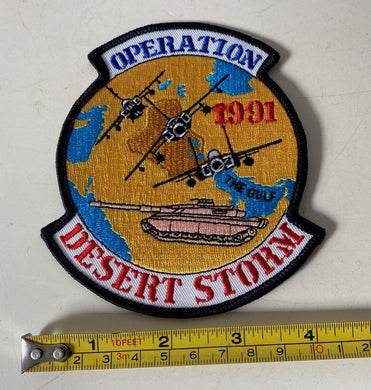 US Army / Air Force OPERATION DESERT STORM pilots / jacket badge / patch. Unworn - The Militaria Shop