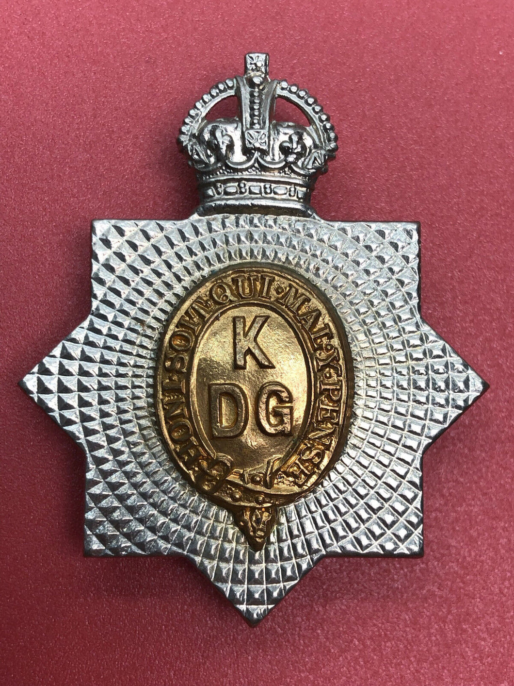 Original WW2 British Army Cap Badge - 1st Kings Dragoon Guards