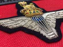 Load image into Gallery viewer, British Army Bullion Embroidered Blazer Badge - Parachute Regiment
