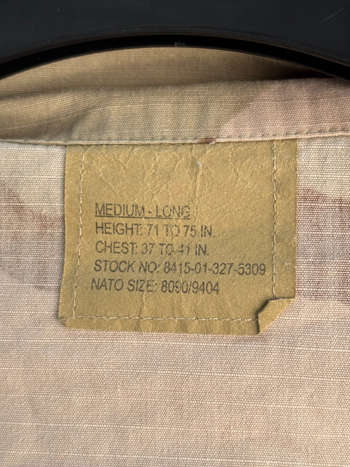 Gulf War US Army DCU Camouflaged Combat Field Coat/Jacket - Medium/ Long - The Militaria Shop