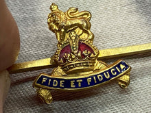 Charger l&#39;image dans la galerie, Original British Army - Royal Army Pay Corps Gilt &amp; Enamel Sweetheart Brooch
